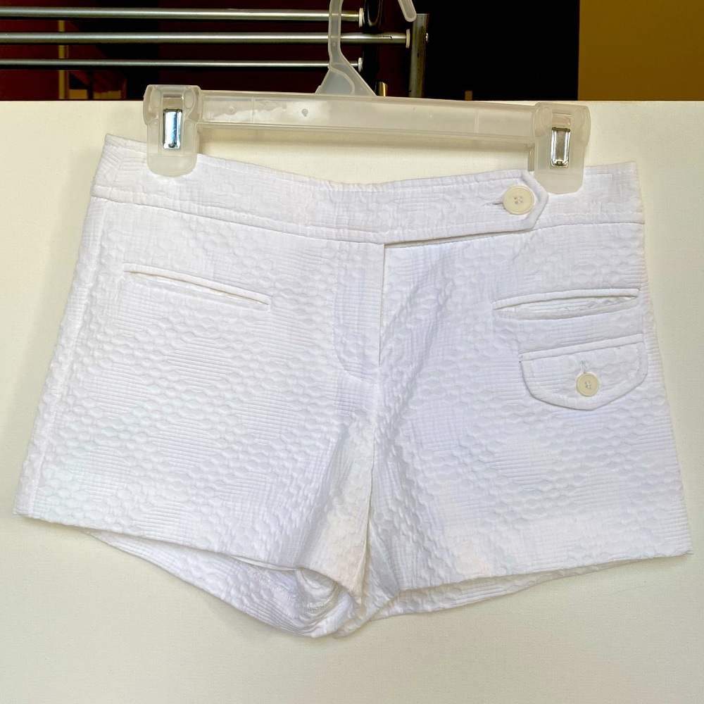 White Shorts Trina Turk